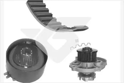 KH 139WP39 HUTCHINSON Водяной насос + комплект зубчатого ремня